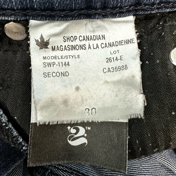 Women’s Second Yoga Jeans Blue Denim Mid Rise Skinny Jeans Pants Size 30 - Picture 6 of 7